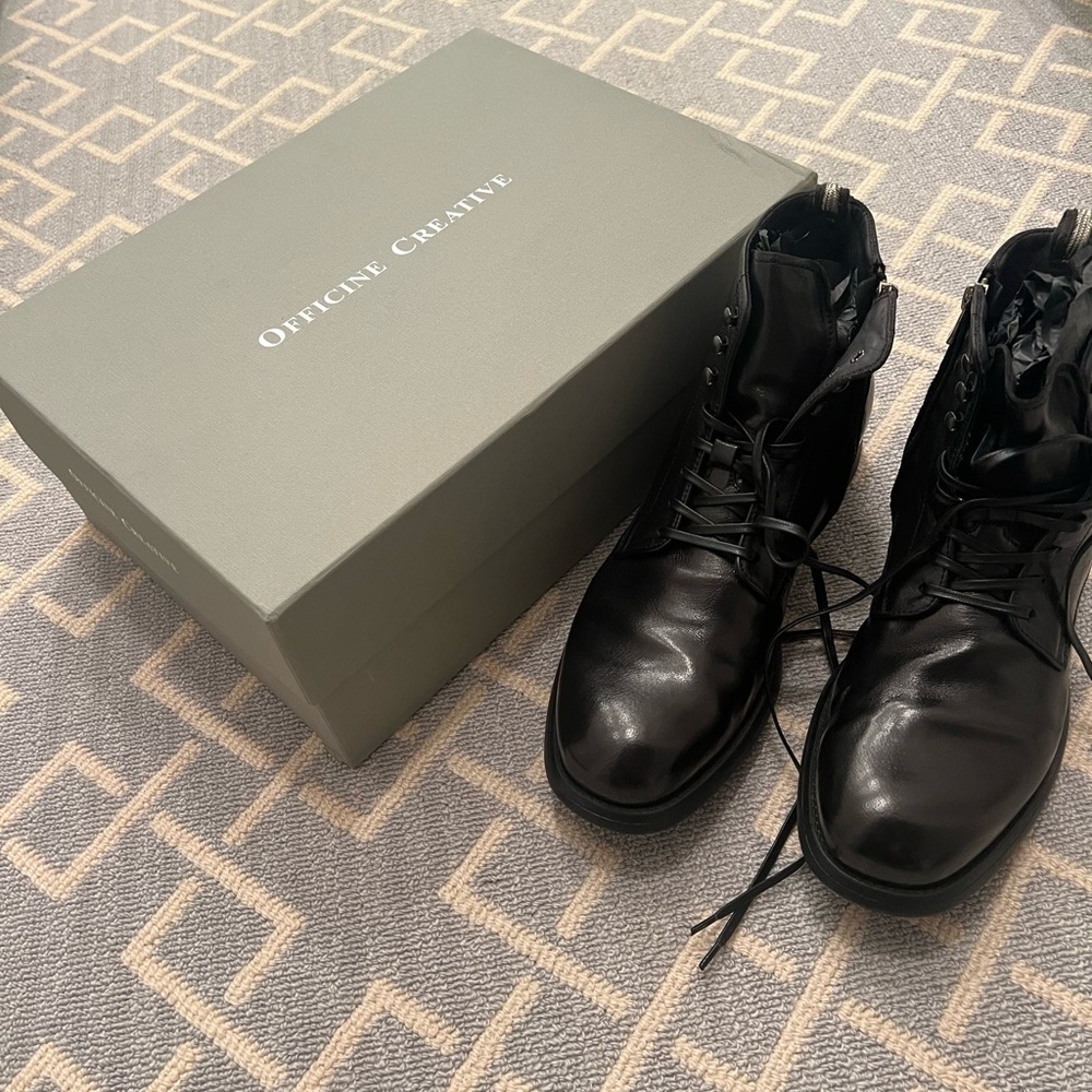 Officine Creative Black Men's Shoes